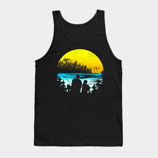 Mens Father & Son Fishing Father's Day Tank Top